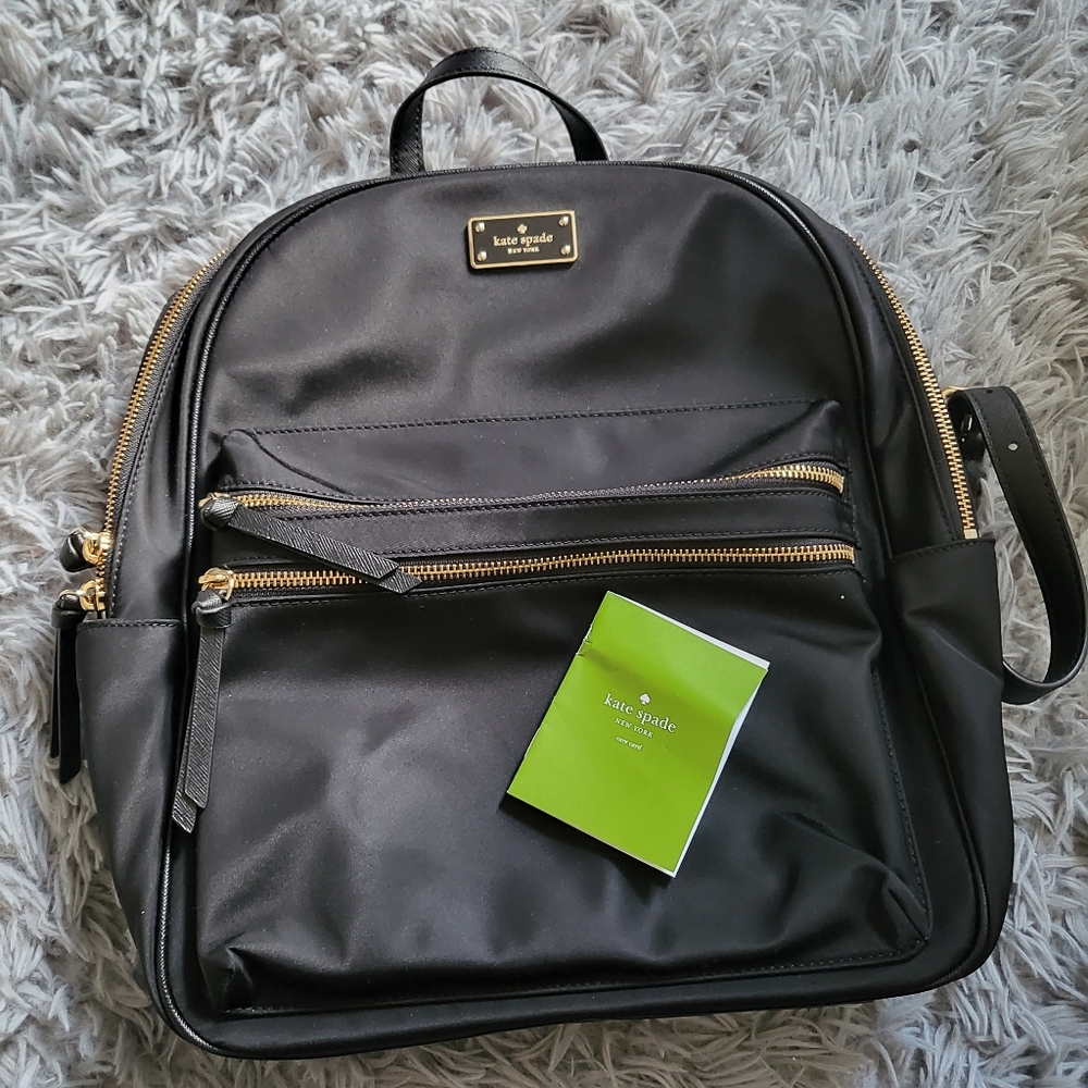 Kate Spade black backpack Laptop bag
